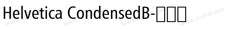 Helvetica CondensedB字体转换
